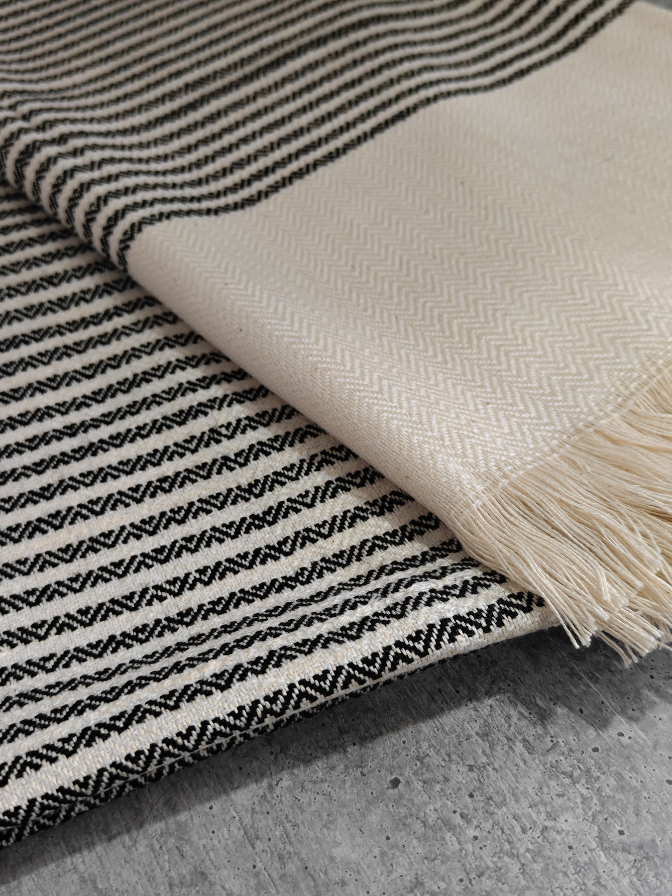 handwoven black and white shawl handwoven black and white shawl details