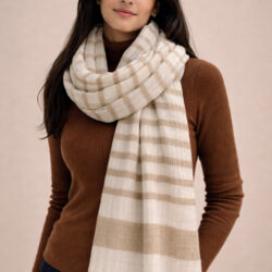 handwoven nettle and hemp muffler