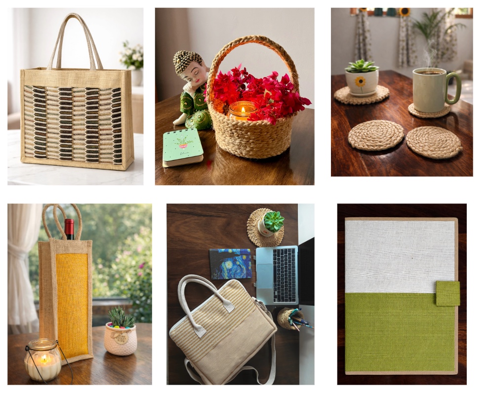 Handmade jute fibre products